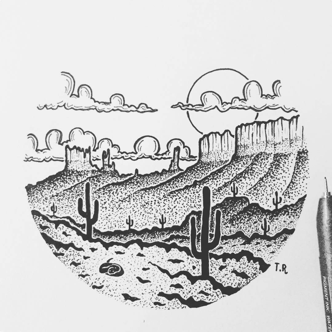 黑白画，自然美景的轻松探索之旅