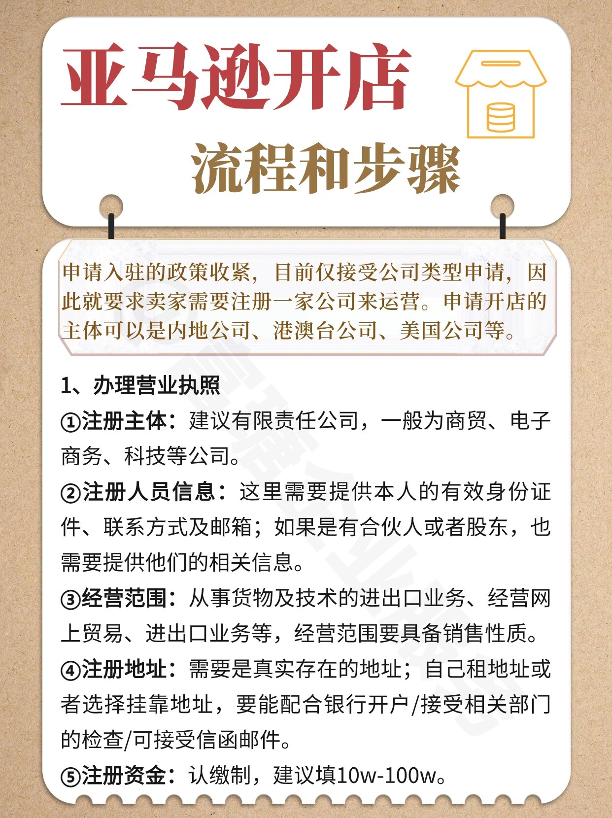 亚马逊最新开店流程详解